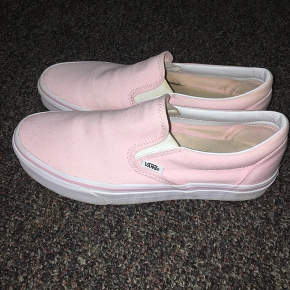 pastel vans slip on